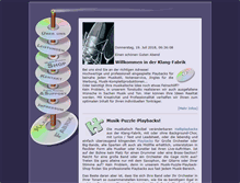 Tablet Screenshot of klang-fabrik.de